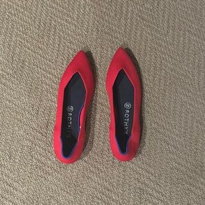 Rothy’s NEW women’s The Point flat size 9.5 RED